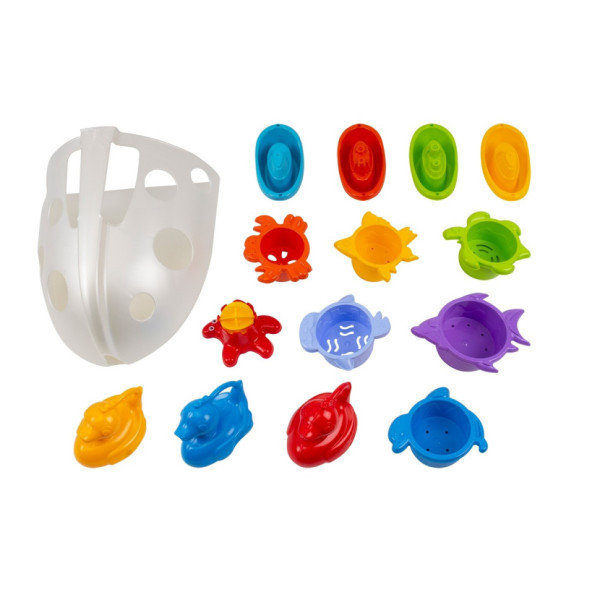 Набір для ванної кімнати Органайзер ТехноК 8386TXK 14 іграшок (8386TXK)