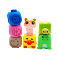 Іграшка для купання SCA97-2C тварини та фігури 7шт, бризгалка (SCA97-2C)