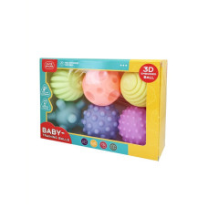 Набір тактильних розвивальних м'ячиків MGZ-0926 з пищалкою (MGZ-0926)