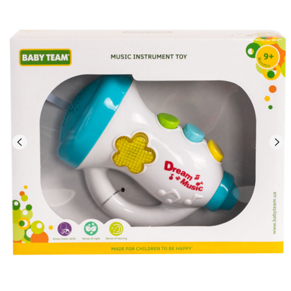Дитяча музична іграшка "Труба" 8625_труба, світлові та звукові ефекти (8625_труба)