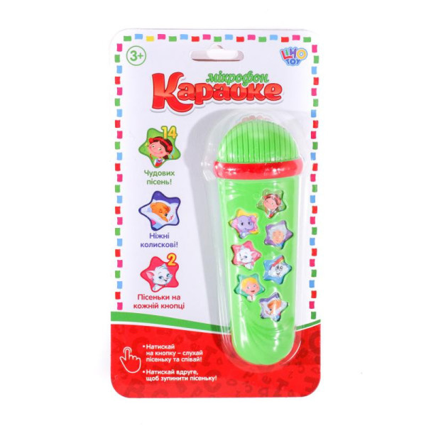 Дитячий іграшковий мікрофон M 3855, 14 пісеньок