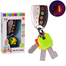 Детский музыкальный брелок-ключи 63536 со звуком и светом