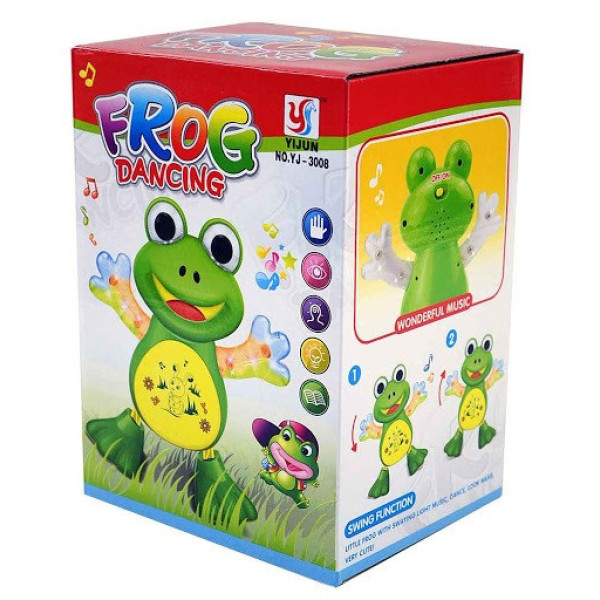 Іграшкова музична Жабка YJ-3008 зі світлом