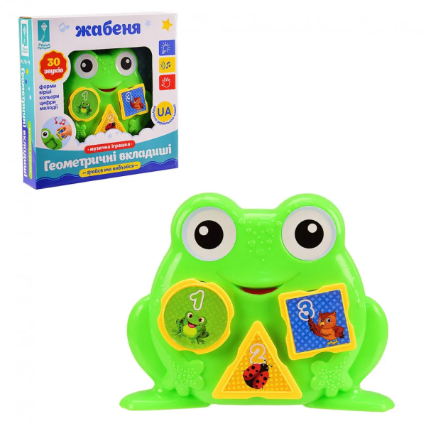 Дитяча музична іграшка Жабка PL-719-79 укр. мовою