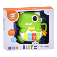 Дитяче піаніно "Динозаврик" 503-18 звуки тварин 15 см, музика (503-18)
