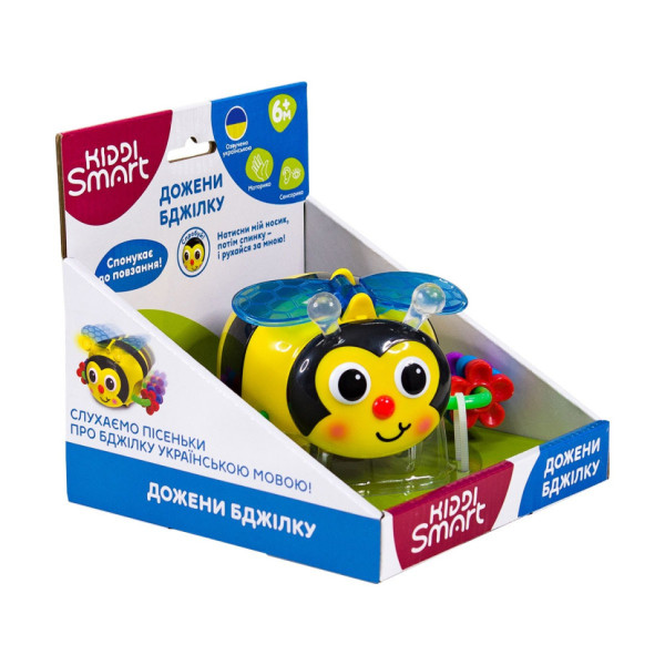 Дитяча розвивальна іграшка "Наздожени Бджілку" Kiddi Smart 557822-43 зі світлом і звуком (557822-43)