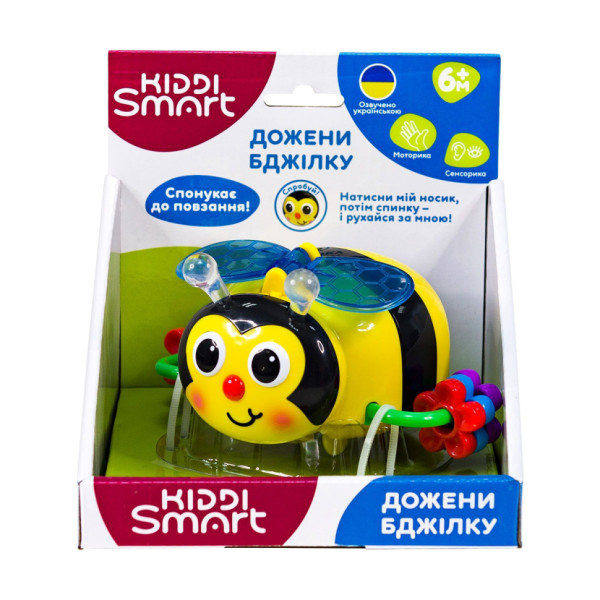 Дитяча розвивальна іграшка "Наздожени Бджілку" Kiddi Smart 557822-43 зі світлом і звуком (557822-43)