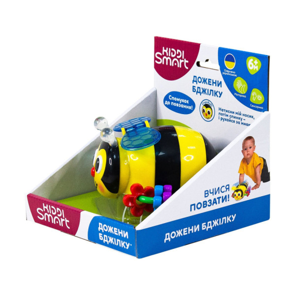 Дитяча розвивальна іграшка "Наздожени Бджілку" Kiddi Smart 557822-43 зі світлом і звуком (557822-43)