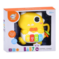 Дитяче піаніно "Динозаврик" 503-21 звуки тварин 15 см, музика (503-21)