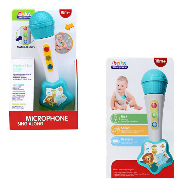 Дитячий іграшковий мікрофон 846BS зі світлом та звуком (846BS)