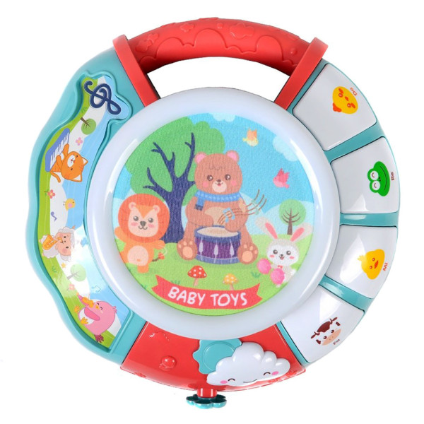 Розвиваюча музична іграшка 25857E на батарейках, пісні, музика, звуки тварин