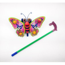 Детская каталка на палочке Бабочка 305 машет крыльями