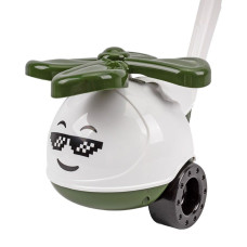 Дитяча іграшка-каталка Вертоліт 9420TXK у сітці Зелений (9420TXK(Green))