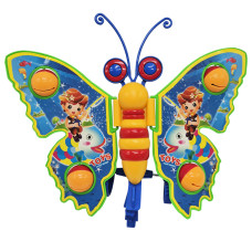 Дитяча каталка на паличці Метелик 305 махає крилами  Синій (305(Blue))
