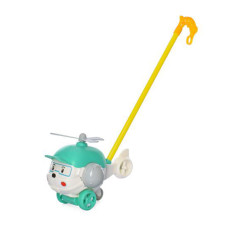 Детская каталка на палке "Вертолет" 198-19(Turquoise) колокольчик, 38 см(198-19(Turquoise))