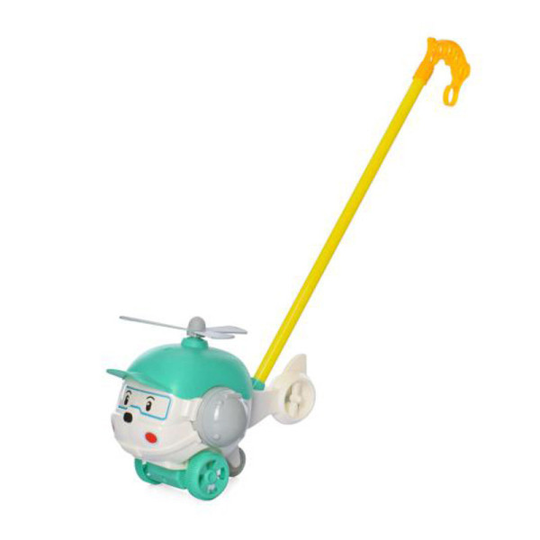 Детская каталка на палке "Вертолет" 198-19(Turquoise) колокольчик, 38 см(198-19(Turquoise))