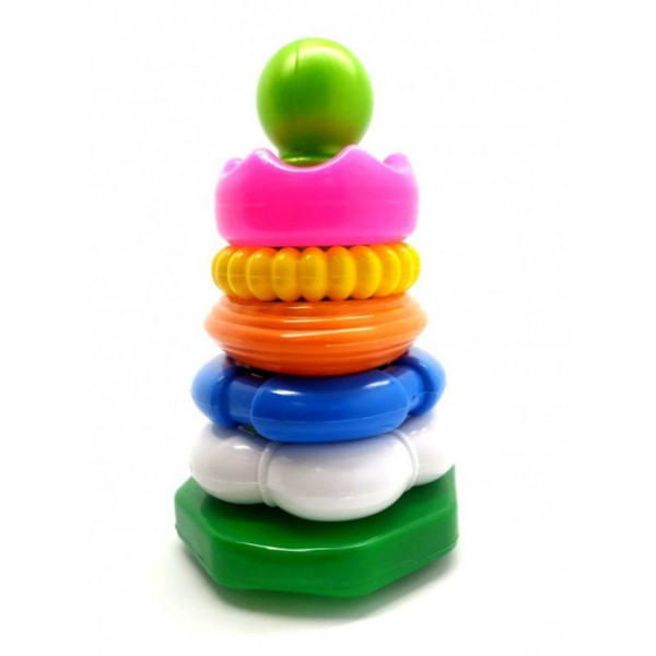 Детская развивающая пирамидка №2 1-080, 7 деталей