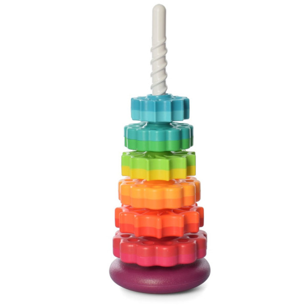 Дитяча розвиваюча іграшка "Пірамідка" 17403 кільця на спіралі 6 штук (17403)