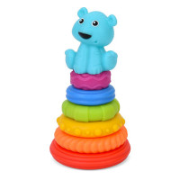 Детская игрушка "Пирамидка Тигренок" 638-112(Turquoise) 18,5 см, 6 колец(638-112(Turquoise))