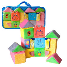 Дитячий м'яконабивний Максіконструктор МС 090602-07, 12 елементів (МС 090602-07)