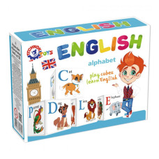 Дитячий розвиваючий набір кубиків "Англійська абетка" 1325TXK 12 кубиків (1325TXK)