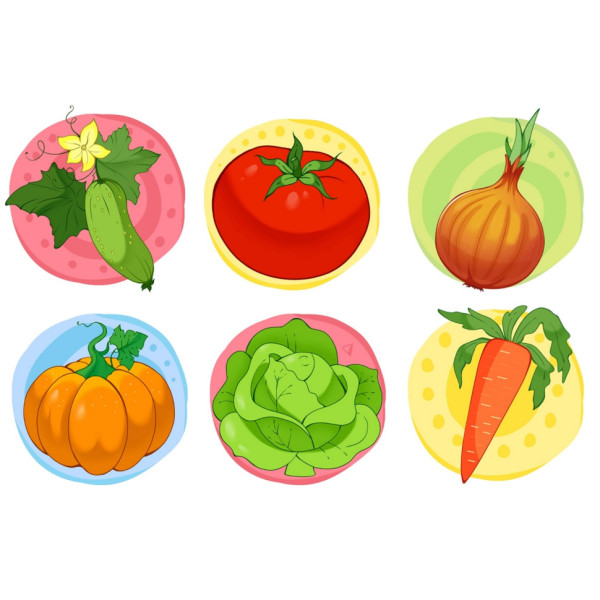 Розвиваючі кубики "Овочі"; ТехноК 1349TXK (1349TXK)