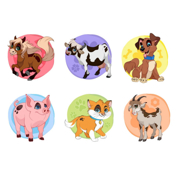 Розвиваючі кубики "Домашні тварини" ТехноК 1837TXK (1837TXK)