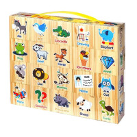 Дитячий ігровий набір кубиків "Тварини" K13806 в наборі 20 штук (K13806)