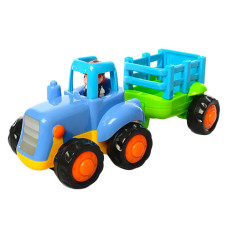 Дитяча машинка Спецтехніка 326AB, 2 види  Трактор з причепом (326B)