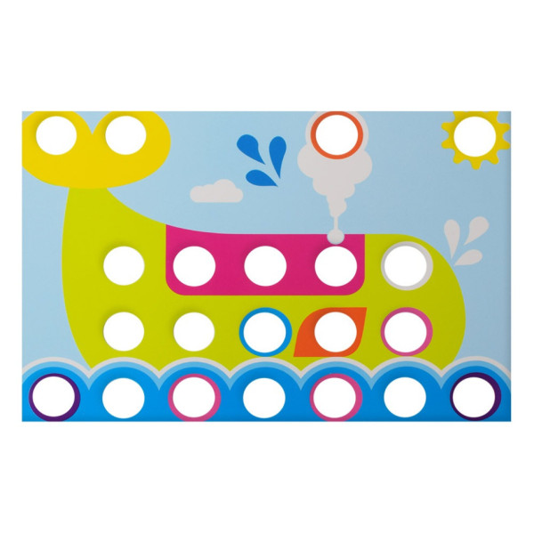 Дитяча мозаїка з великими деталями 669, 9 картинок (669)