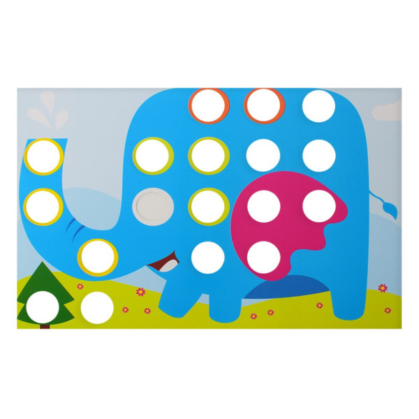 Дитяча мозаїка з великими деталями 669, 9 картинок (669)