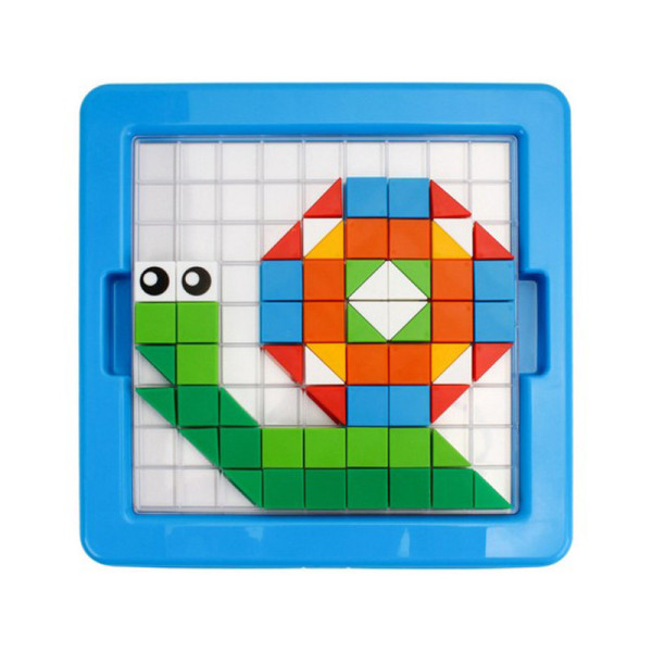 Дитячий розвиваючий набір "Мозаїка" 2215TXK 125 фішок, 6 шаблонів (2215TXK)