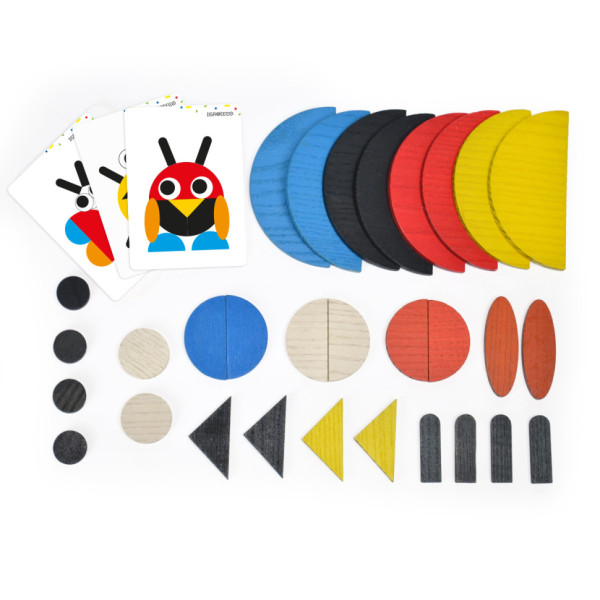 Дерев'яна гра "Фігурна мозаїка" Igroteco 900071, 30 елементів (900071)