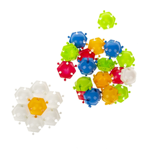 Детская мозаика-пазл №2 1-143, 50 деталей Ø40мм