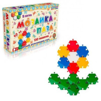 Детская мозаика-пазл №5 1-146, 130 деталей ?40мм                                                                (1-146)