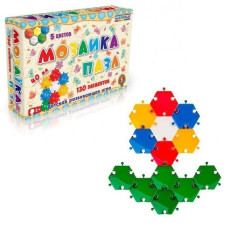 Дитяча мозаїка-пазл №5 1-146, 130 деталей Ø40мм (1-146)