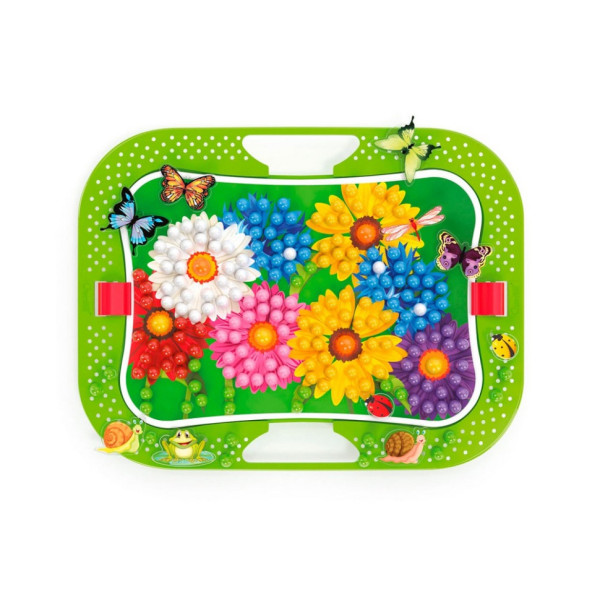 Творчий набір для занять мозаїкою Quercetti 0968-Q, 300 фішок, 16 фігурок, дошка (0968-Q)