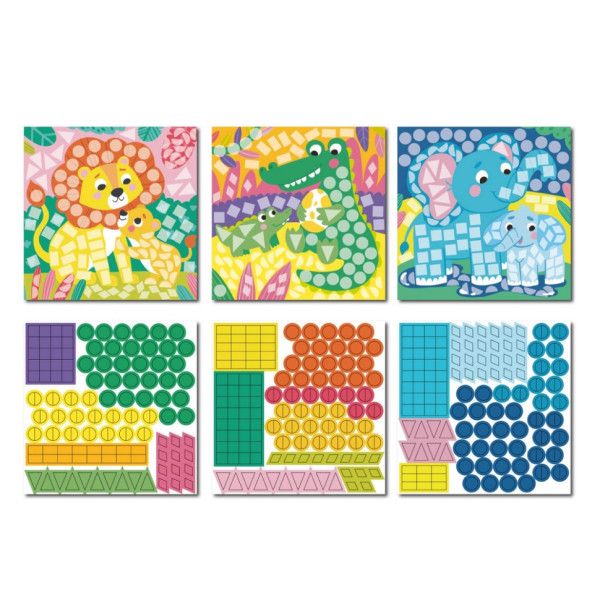 Дитячий набір для творчості мозаїка "Зоопарк" 300896 зі стікерами (300896)