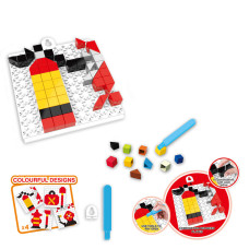 Дитяча розвиваюча мозаїка 6990, 128 деталей  Вогнегасник (6990-6)