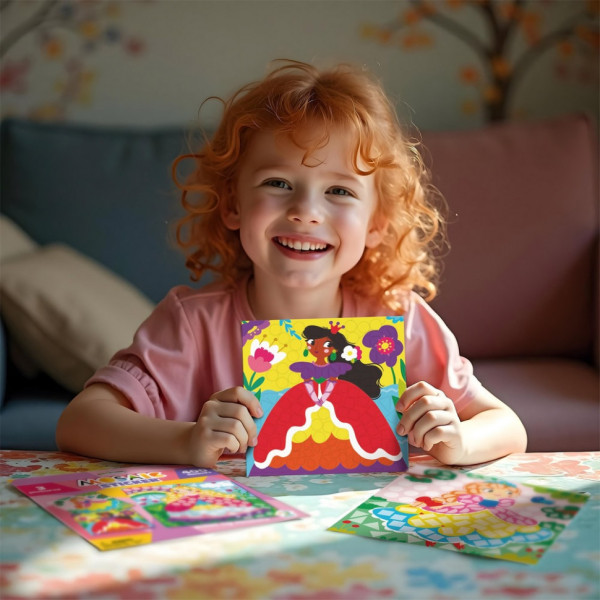 Дитячий набір для творчості мозаїка "Принцеси" 300897 зі стікерами (300897)