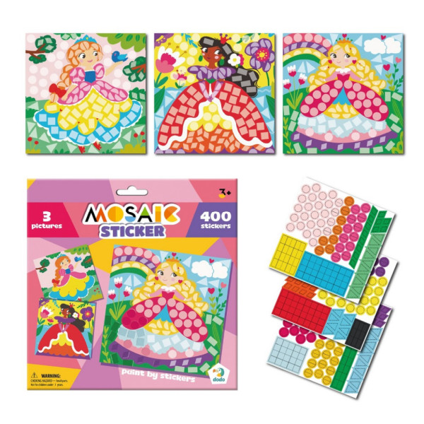 Дитячий набір для творчості мозаїка "Принцеси" 300897 зі стікерами (300897)