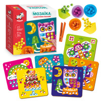 Мозаїка з дерев'яними кульками "Доповни картинку" Vladi Toys ZB2002-08 (укр) (ZB2002-08)