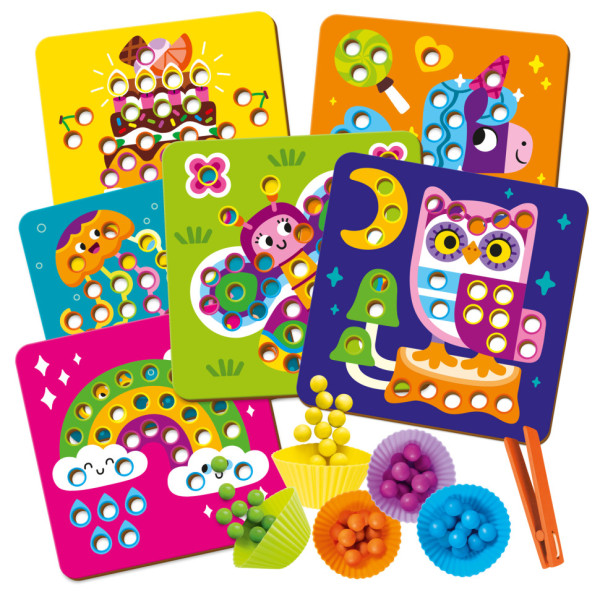 Мозаїка з дерев'яними кульками "Доповни картинку" Vladi Toys ZB2002-08 (укр) (ZB2002-08)