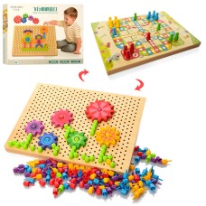Развивающая игра-мозаика MD1218 деревянная