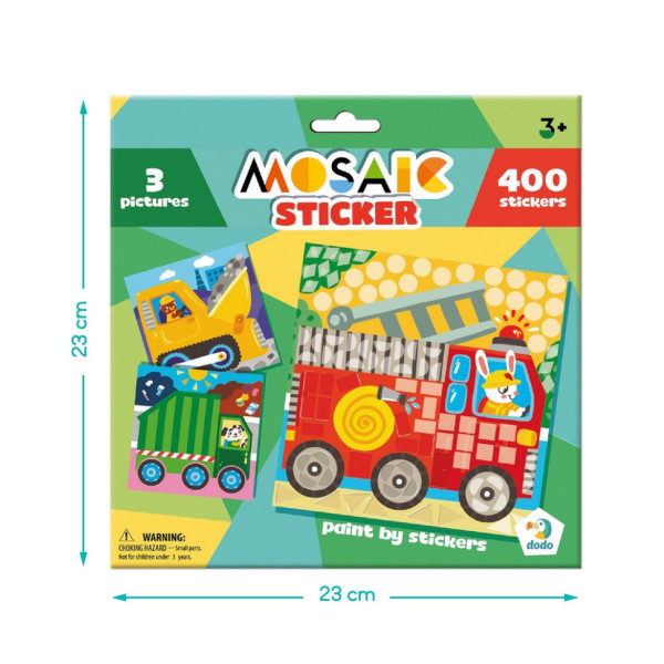 Дитячий набір для творчості мозаїка "Транспорт" 300899 зі стікерами (300899)