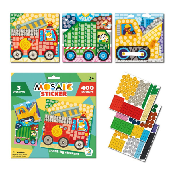 Дитячий набір для творчості мозаїка "Транспорт" 300899 зі стікерами (300899)