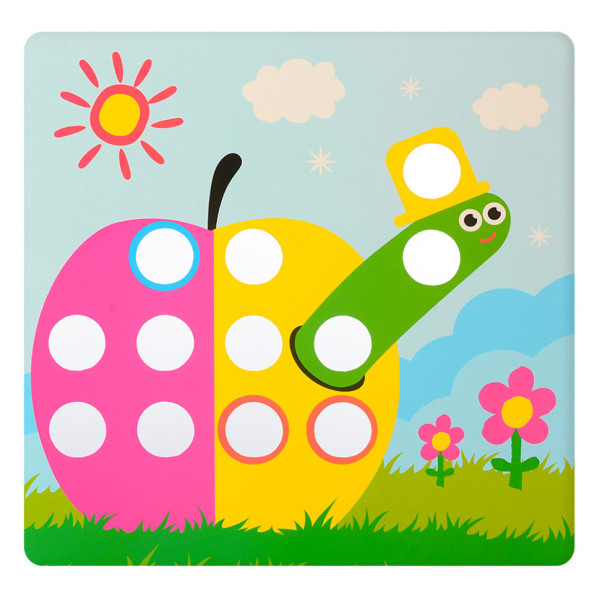 Дитяча мозаїка з вкладишами SK 0005, 46 фішок (SK 0005)