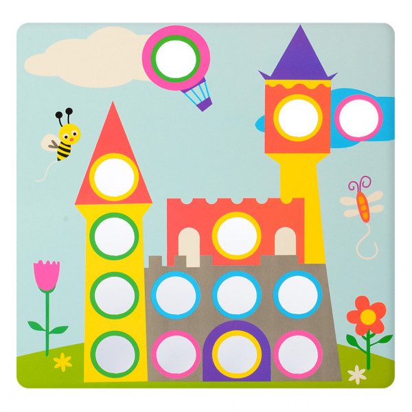 Дитяча мозаїка з вкладишами SK 0005, 46 фішок (SK 0005)