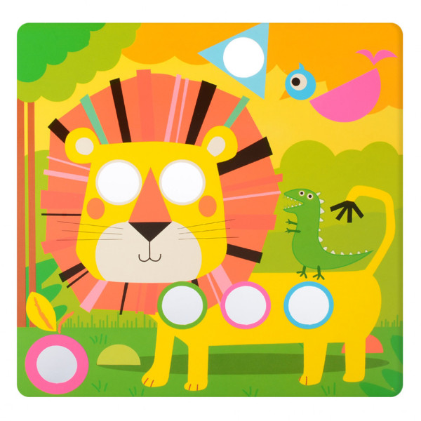 Дитяча мозаїка з вкладишами SK 0005, 46 фішок (SK 0005)