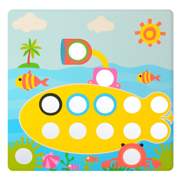 Дитяча мозаїка з вкладишами SK 0005, 46 фішок (SK 0005)